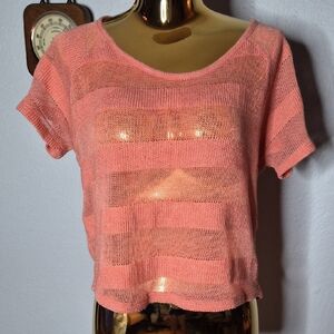 Pink Knit Women Top